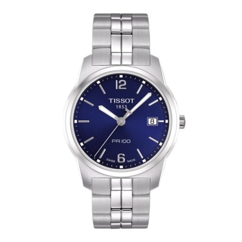 Tissot PR 100 Quartz 38 Stainless Steel / Blue / Bracelet